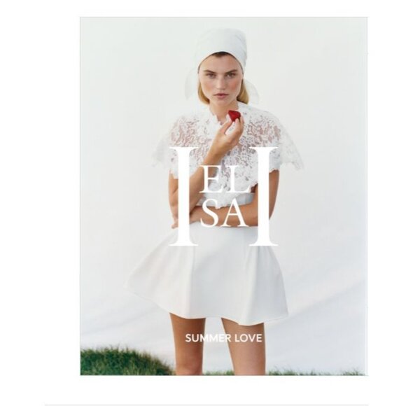 Helsa The Mademoiselle Mini Dress in Ivory Small New Womens Lace Bridal Party - Picture 11 of 14